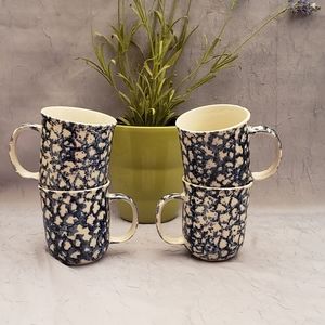 Folk Craft SPoNGe Coffee Mug Set (4)